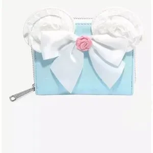 Loungefly Minnie Mouse Embossed Ruffle Ear Backpack And Wallet Loungefly | Bags | Loungefly Minnie Mouse Embossed Ruffle  main image 4